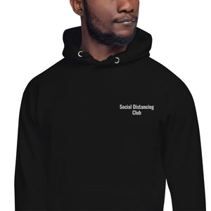 Social Distancing Club Premium Embroidered Hoodie