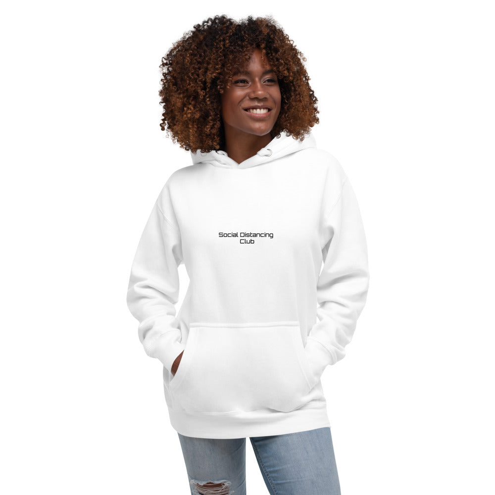 Social Distancing Premium Print Hoodie