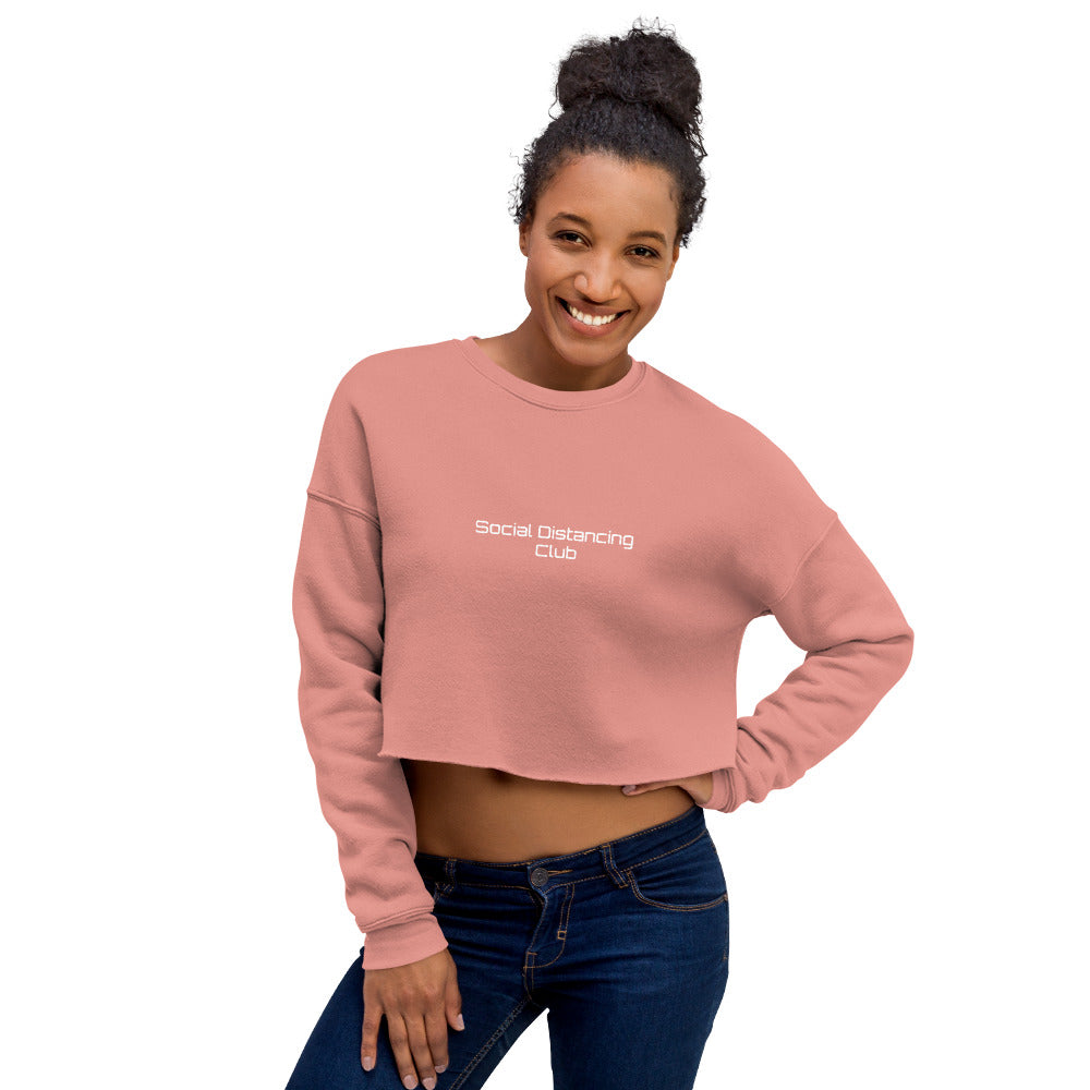 Social Distancing Club Crop Sweatshirt